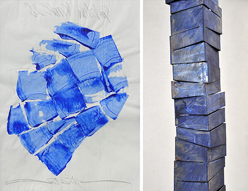 cut cube from omoa, Ernst J. Petras, Berlin, Neuenhagen