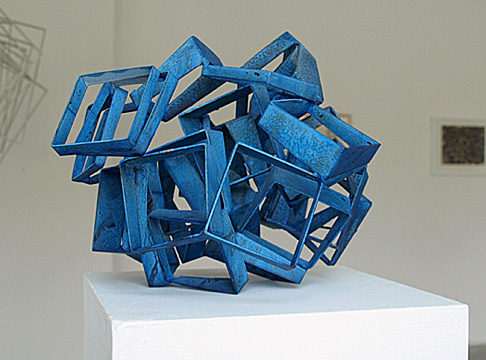 blue cut cubes